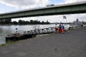 Uebung BF Taucher und Presse Koeln Zoobruecke Rhein P113